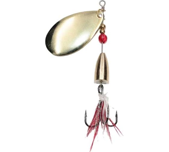 Вращающаяся блесна Namazu unwin, вес 20 г, цвет 02/латунь N-U20-02 1