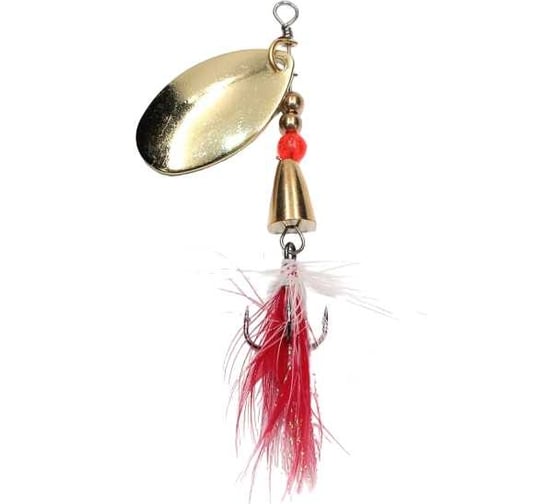 Вращающаяся блесна Namazu unwin, вес 5.5 г, цвет 02/латунь N-U5.5-02 1