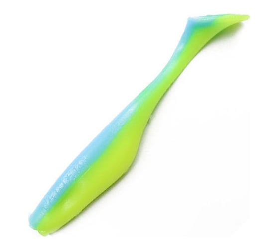 Виброхвост ЯМАН greedy shad, р.4 inch, цвет n18 - ice chartreuse, 4 шт. Y-GS4-18 1