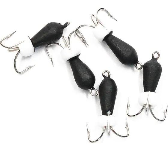 Вольфрамовая безнасадочная мормышка ЯМАН черт с петлей (длинный), d-3 мм, вес 0.9 г, бисер Я-МР1335 1