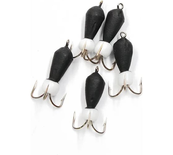 Вольфрамовая безнасадочная мормышка ЯМАН черт с петлей (длинный), d-2 мм, вес 0.4 г, бисер Я-МР1436 1