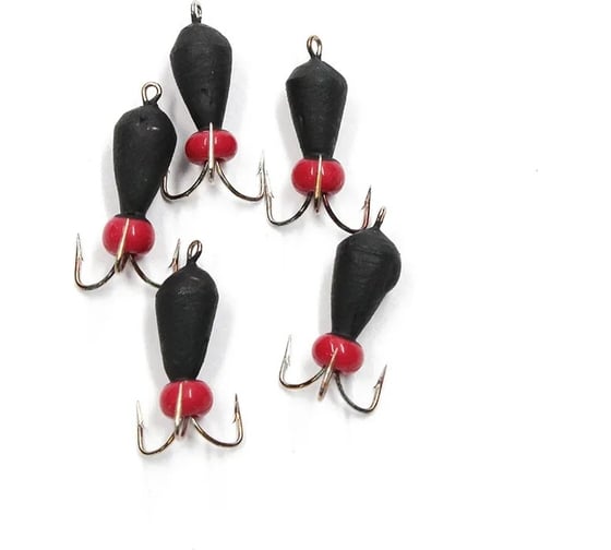 Вольфрамовая безнасадочная мормышка ЯМАН черт с петлей (длинный), d-2 мм, вес 0.4 г, бисер Я-МР1433 1