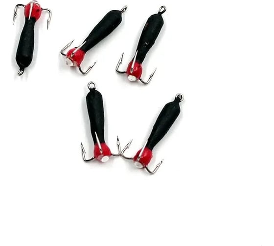 Вольфрамовая безнасадочная мормышка ЯМАН черт с петлей (длинный), d-3 мм, вес 0.9 г, капля с глазком Я-МР1608 1