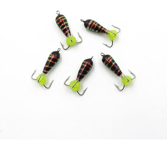 Вольфрамовая безнасадочная мормышка ЯМАН черт с петлей (длинный) малек, d-4 мм, вес 1.5 г, подвеска Я-МР2016 1