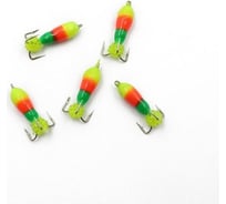 Вольфрамовая безнасадочная мормышка ЯМАН черт с петлей (длинный), светофор, d-3 мм, вес 0.9 г, подвеска Я-МР2004