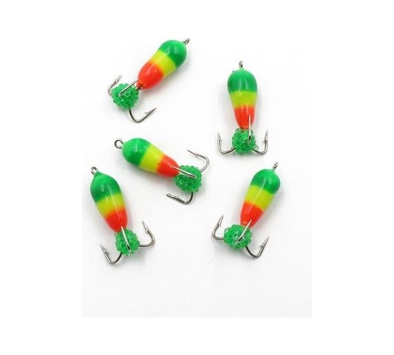 Вольфрамовая безнасадочная мормышка ЯМАН черт с петлей (длинный), светофор, d-4 мм, вес 1.5 г, подвеска Я-МР2009 1