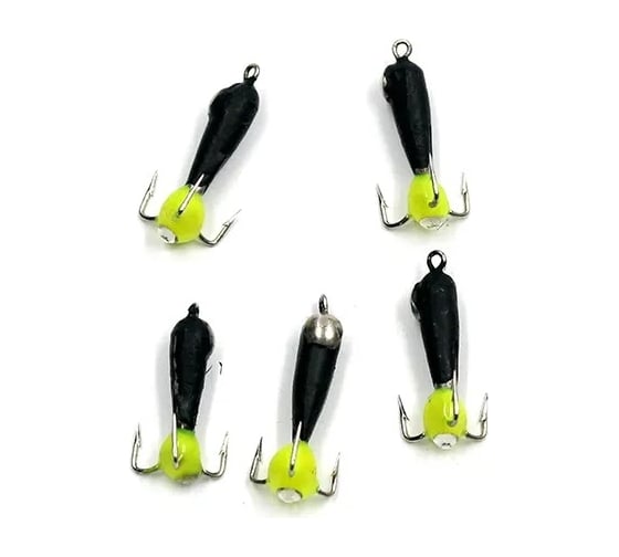 Вольфрамовая безнасадочная мормышка ЯМАН черт с петлей с коронкой из никеля, d-2 мм, вес 0.5 г Я-МР1593 1