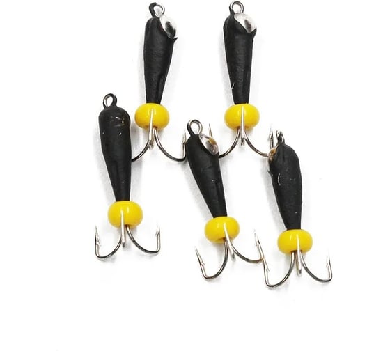 Вольфрамовая безнасадочная мормышка ЯМАН черт с петлей с коронкой из никеля, d-3 мм, вес 0.9 г Я-МР1345 1