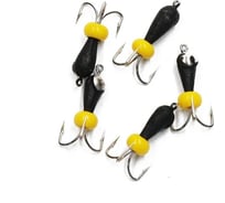 Вольфрамовая безнасадочная мормышка ЯМАН черт с петлей с коронкой из никеля, d-4 мм, вес 1.1 Я-МР1438