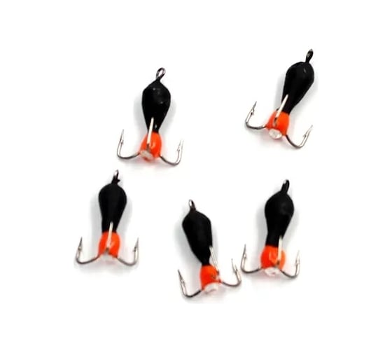 Вольфрамовая безнасадочная мормышка ЯМАН черт с петлей (короткий), d-3 мм, вес 0.9 г, капля с глазком Я-МР1619 1