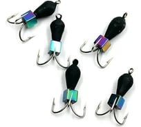 Вольфрамовая безнасадочная мормышка ЯМАН черт с петлей (короткий), d-4 мм, вес 1.1 г, кубик хамелеон Я-МР1659