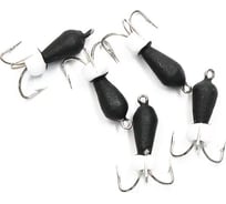 Вольфрамовая безнасадочная мормышка ЯМАН черт с петлей (короткий), d-3 мм, вес 0.6 г, бисер Я-МР1332