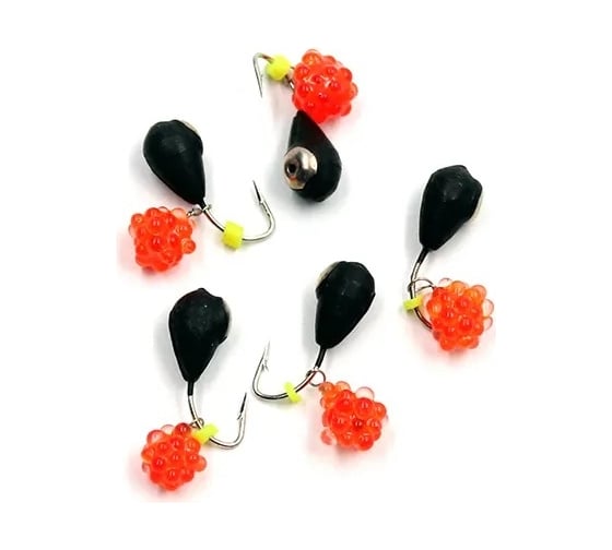 Вольфрамовая безнасадочная мормышка ЯМАН капля с отверстием с коронкой из никеля, d-3 мм, вес 0,5 г, подвеска Я-МР1545 1