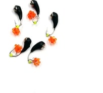 Вольфрамовая безнасадочная мормышка ЯМАН уралка с отверстием с коронкой из никеля, d-4 мм, вес 1.0 г, подвеска Я-МР1563