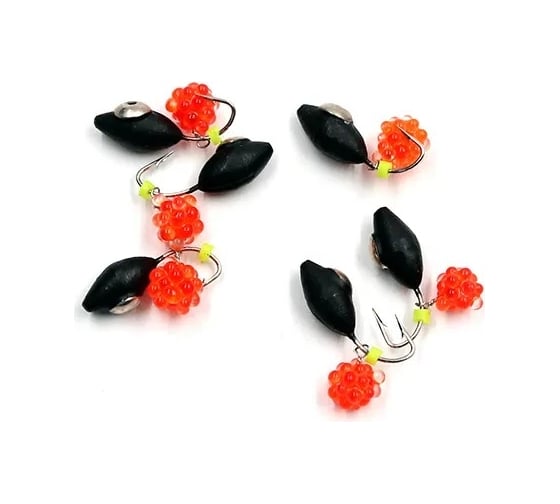 Вольфрамовая безнасадочная мормышка ЯМАН овсинка с коронкой из никеля, d-3 мм, вес 0.7 г, подвеска икрин Я-МР1556 1