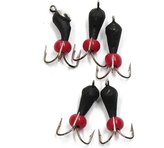 Вольфрамовая безнасадочная мормышка ЯМАН черт-банан с петлей с коронкой из никеля, d-3 мм, вес 0.6 г Я-МР1454 1