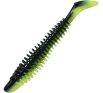 Виброхвост ЯМАН pro arris shad, р.4 inch, цвет n32 - black red flake/chartreuse, 4 шт. YP-AS4-32