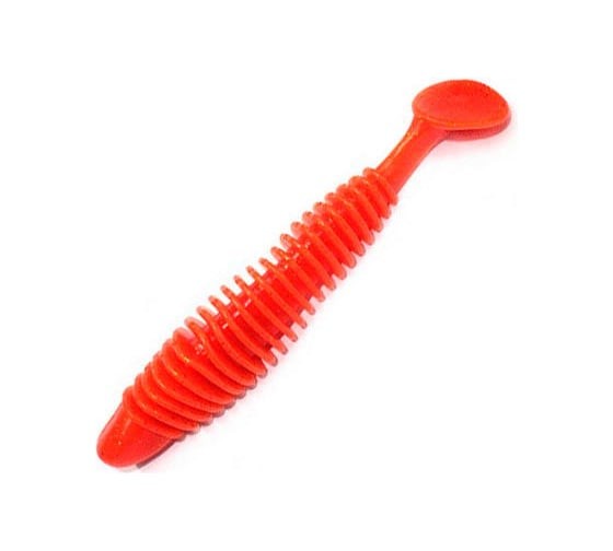 Виброхвост ЯМАН pro arris shad, р.4 inch, цвет n03 - carrot gold flake, 4 шт. YP-AS4-03 1