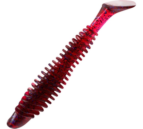 Виброхвост ЯМАН pro arris shad, р.5.5 inch, цвет n04 - grape, 4 шт. YP-AS55-04 1