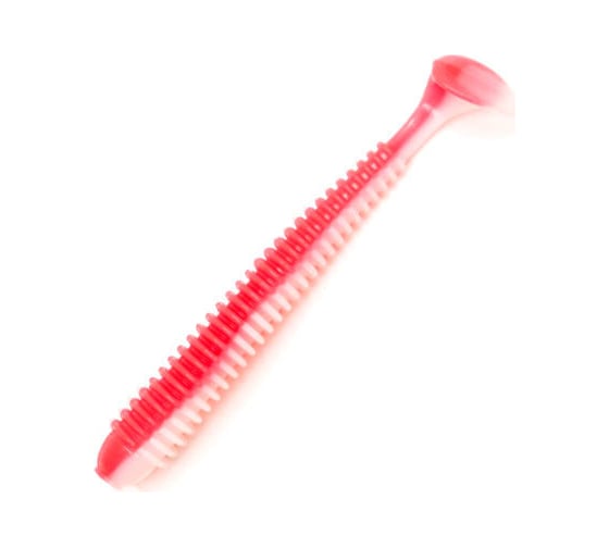 Виброхвост ЯМАН pro betta, р.2.5 inch, цвет n27 - red white, 8 шт. YP-B25-27 1