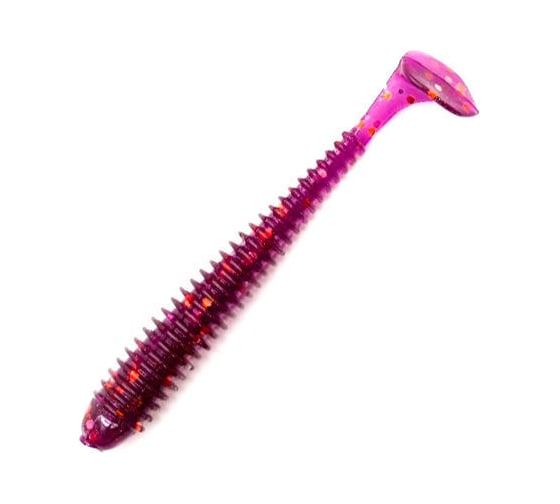 Виброхвост ЯМАН pro betta, р.4.5 inch, цвет n08 - violet, 5 шт. YP-B45-08