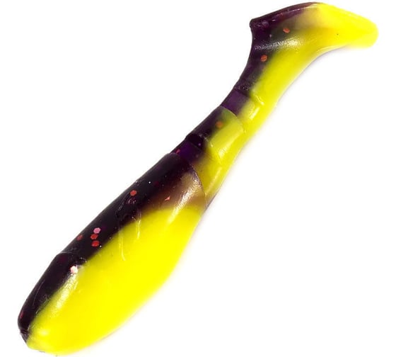 Виброхвост ЯМАН pro boost up, р.4 inch, цвет n26 - violet chartreuse, 4 шт. YP-BU4-26 1