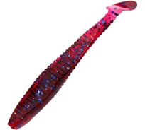 Виброхвост ЯМАН pro flatter shad, р.3 inch, цвет n04 - grape, 6 шт. YP-FS3-04