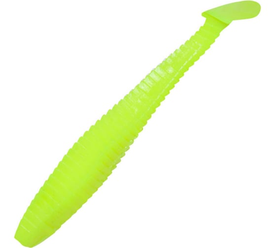 Виброхвост ЯМАН pro flatter shad, р.3 inch, цвет n02 - chartreuse, 6 шт. YP-FS3-02