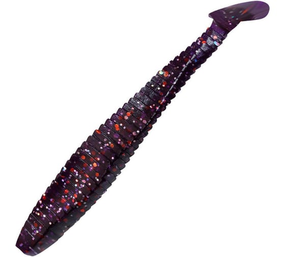 Виброхвост ЯМАН pro flatter shad, р.5 inch, цвет n08 - violet, 4 шт. YP-FS5-08 1