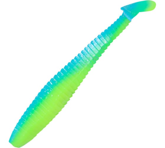 Виброхвост ЯМАН pro flatter shad, р.5 inch, цвет n18 - ice chartreuse, 4 шт. YP-FS5-18 1
