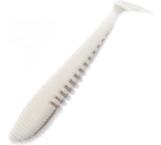 Виброхвост ЯМАН pro legend minnow, р.3.5 inch, цвет n01 - white, 5 шт. YP-LM35-01 1