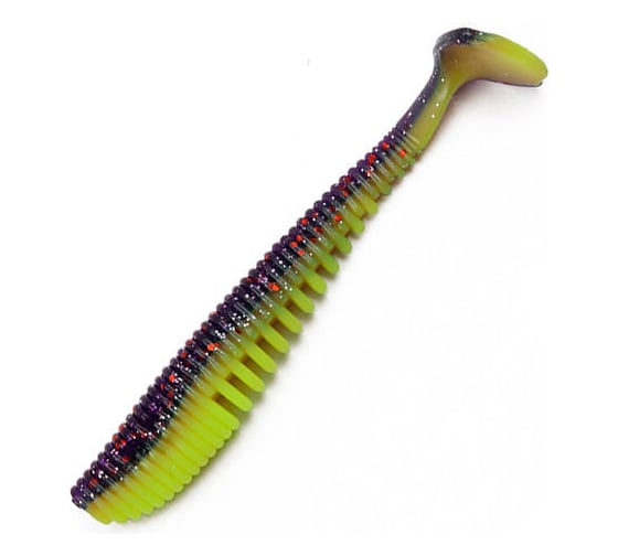 Виброхвост ЯМАН pro legend minnow, р.3.5 inch, цвет n26 - violet chartreuse, 5 шт. YP-LM35-26 1