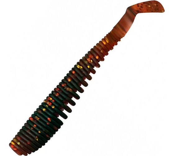 Виброхвост ЯМАН pro legend minnow, р.4 inch, цвет n09 - motor oil, 5 шт. YP-LM4-09 1