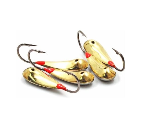 Мормышка ЯМАН паяная уралка, вес 2.5 г, кр.№4, латунь, 5 шт Я-МРЛ01 1