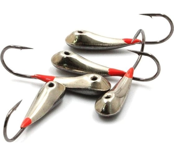 Мормышка ЯМАН паяная уралка, кр.№6, вес 2.5 г, нейзильбер, 5 шт Я-МРЛ06 1