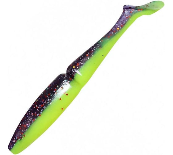 Виброхвост ЯМАН pro mamura, р.4 inch, цвет n26 - violet chartreuse, 5 шт. YP-M4-26