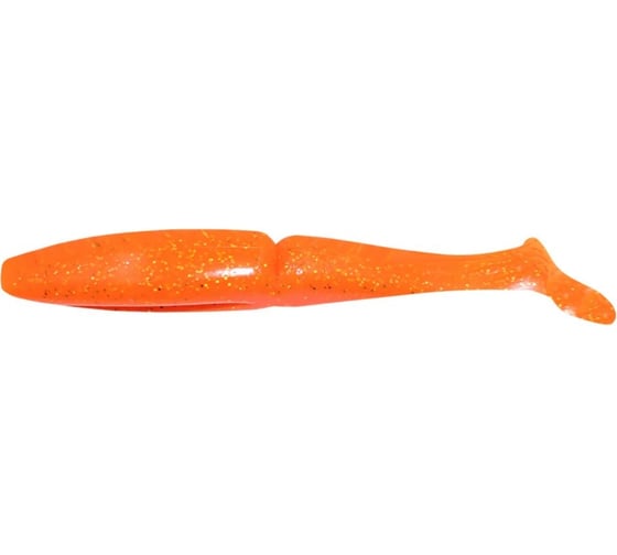 Виброхвост ЯМАН pro mamura, р.5 inch, цвет n03 - carrot gold flake, 4 шт. YP-M5-03 1