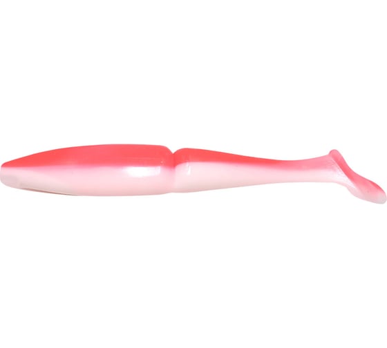 Виброхвост ЯМАН pro mamura, р.5 inch, цвет n27 - red white, 4 шт. YP-M5-27 1