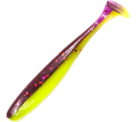 Виброхвост ЯМАН pro plum blossom, р.3 inch, цвет n34 - black red flake/pearl, 7 шт. YP-PM3-34