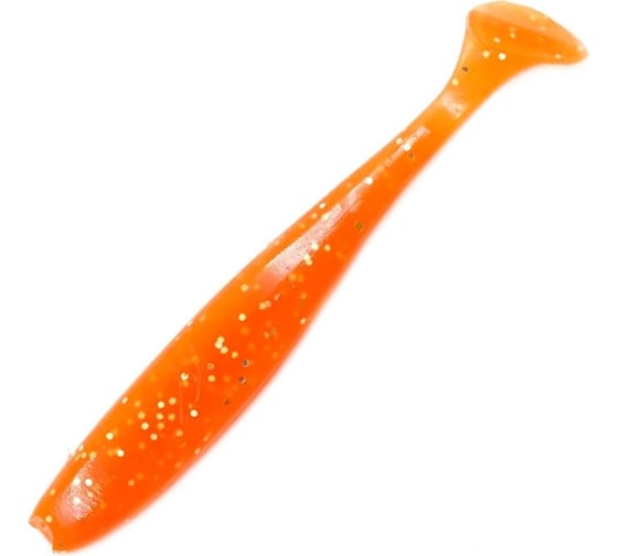 Виброхвост ЯМАН pro plum blossom, р.3 inch, цвет n03 - carrot gold flake, 7 шт. YP-PM3-03 1
