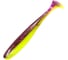 Виброхвост ЯМАН pro plum blossom, р.4 inch, цвет n34 - black red flake/pearl, 6 шт. YP-PM4-34 1