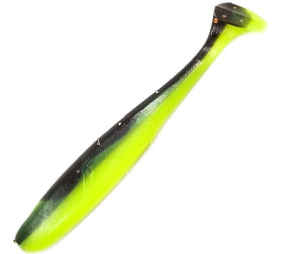Виброхвост ЯМАН pro plum blossom, р.5 inch, цвет n32 - black red flake/chartreuse, 5 шт. YP-PM5-32 1
