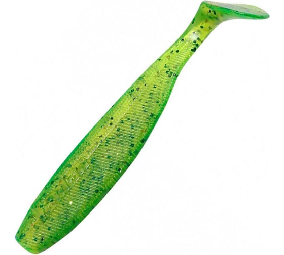 Виброхвост ЯМАН pro sharky shad, р.5.5 inch, цвет n10 - green pepper, 5 шт. YP-SS55-10 1
