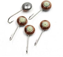 Мормышка ЯМАН паяная сфера фосфор, вес 1.07 г, медь, 5 шт Я-МРЛ250