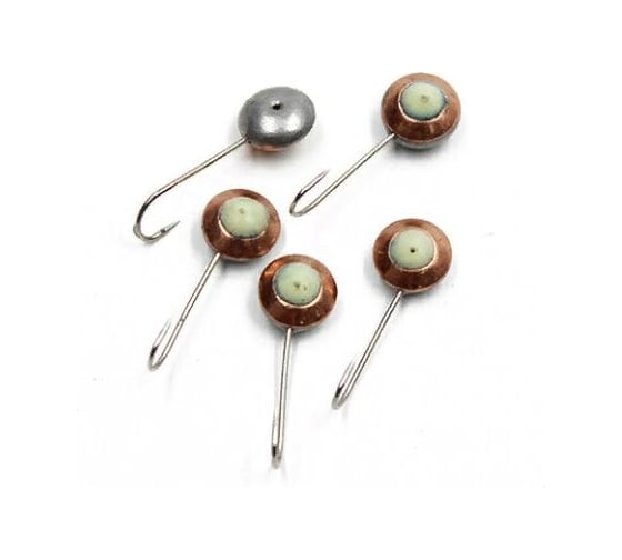 Мормышка ЯМАН паяная сфера фосфор, вес 1.07 г, медь, 5 шт Я-МРЛ250 1