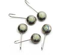 Мормышка ЯМАН паяная сфера фосфор, вес 0.42 г, никель, 5 шт Я-МРЛ254