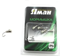 Мормышка ЯМАН муравей с отверстием, nl, с фосфорной пяткой, d 5, вес 0.8 г, 5 шт Я-МР0170