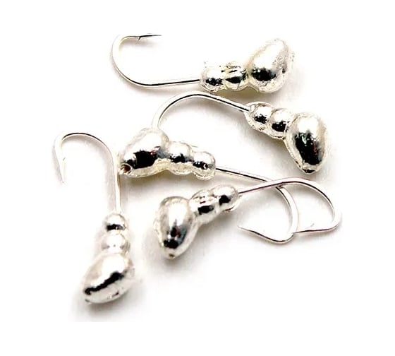 Мормышка ЯМАН муравей с отверстием, silver plated, d 4, вес 0.6 г, 5 шт Я-МР0065 1