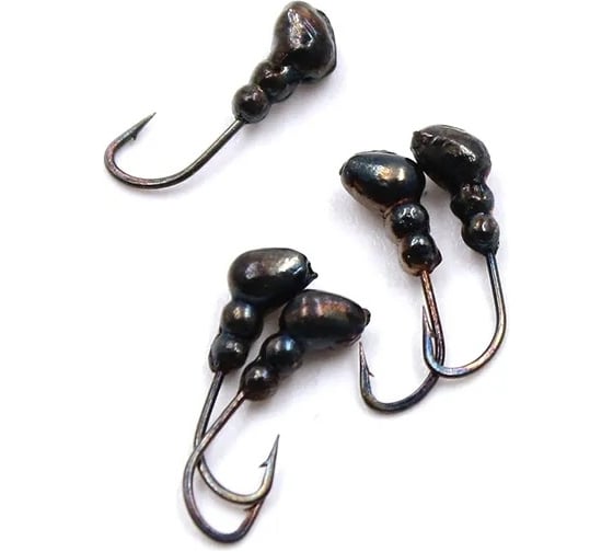 Мормышка ЯМАН муравей с отверстием, bn, d 3, вес 0.3 г, 5 шт Я-МР0061 1