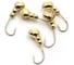 Мормышка ЯМАН муравей с отверстием, gold plated, с фосфорной пяткой, d 3, вес 0.3 г, 5 шт Я-МР0161 1
